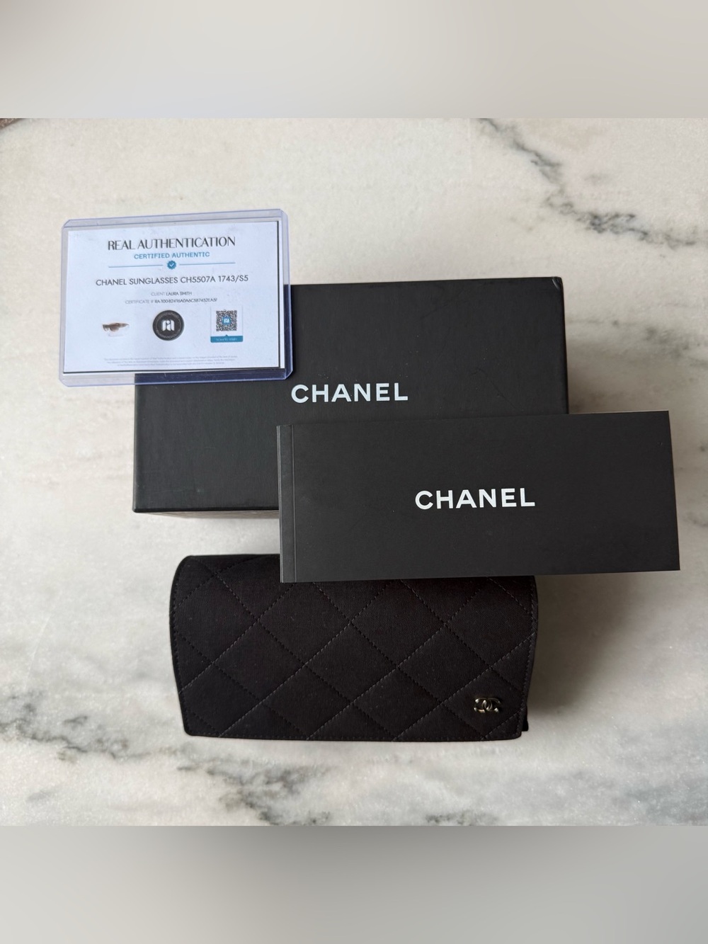 CHANEL 5507-A 54 19 140 Sunglasses Brown - Picture 8 of 9
